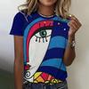 Trendy Colorful Love 3D Printed Short Sleeve T-shirts & Blouses Summer Casual Harajuku O-neck Top Tees Oversized Female Clothing