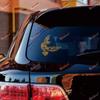 Odin Raven Decal Sticker Vinyl Viking Norse Nord Celtic Knot - Gold 4 Inches - for Car Boat Laptop 01291