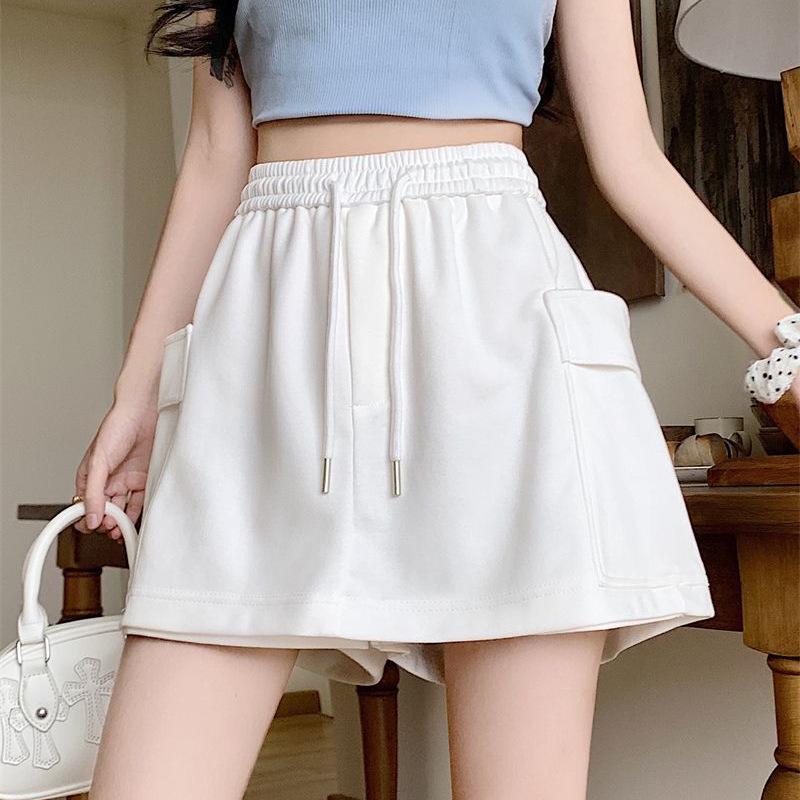 

Women s Plus Size High Waist A-line Wide Leg Summer Shorts - Casual Loose Fit M