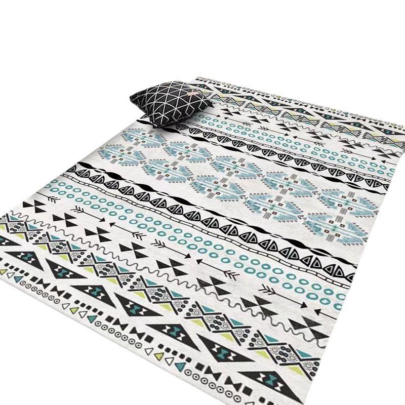Line Moroccan Decoration Living Room Carpet Sofa Easy To Maintain Anti Slip Coffee Table Carpet