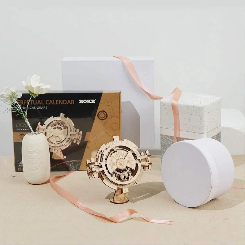 ROBOTIME ROKR Perpetual Calendar 3D Wooden Puzzle LK201