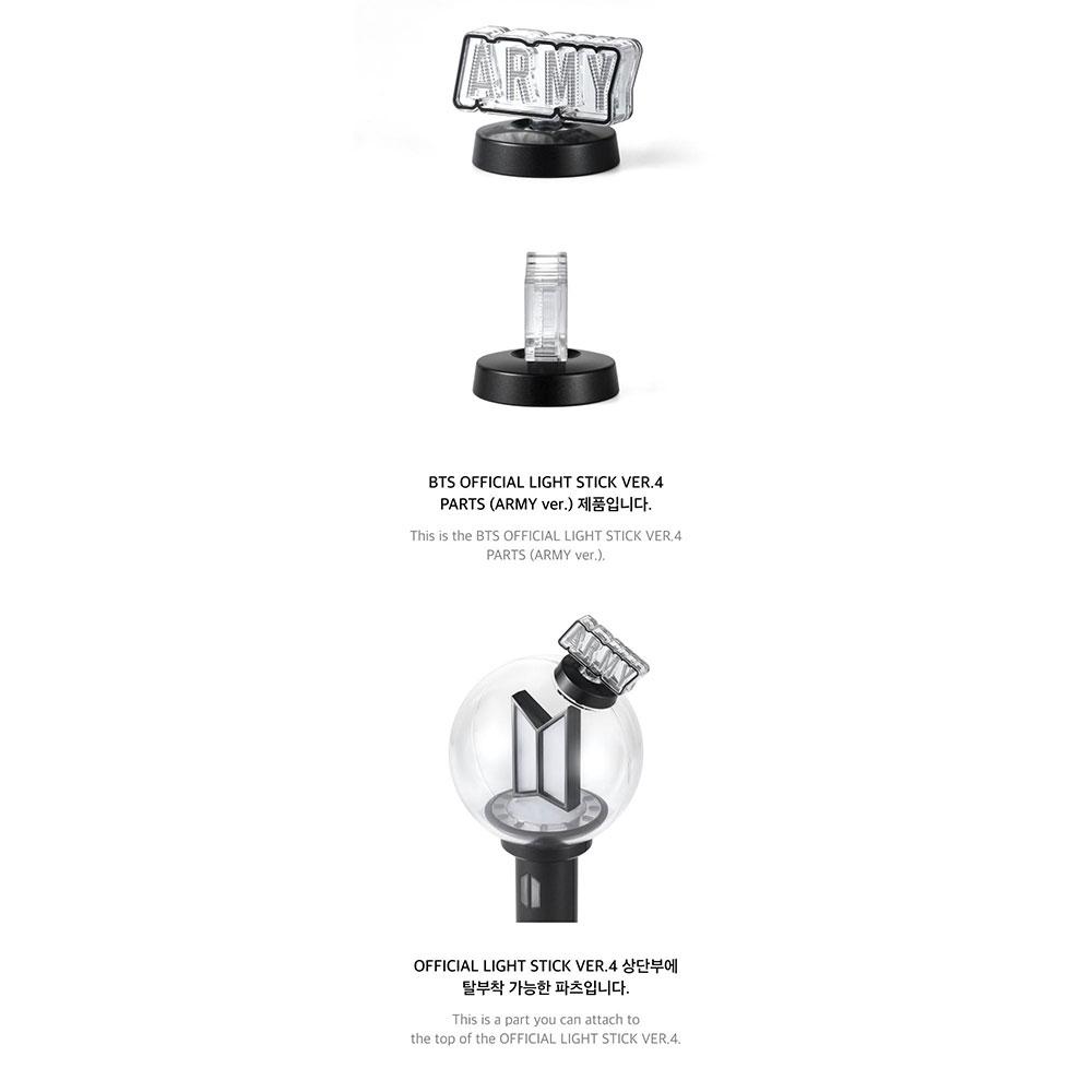 BTS PIEZAS OFICIALES DE BASTÓN DE LUZ VER.4 - PIEZAS DE ARMY BOMB VER.4 (vers. BTS, vers. ARMY)