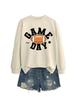 Colorful Football Letter Crewneck Sweatshirt - Game Day Long Sleeve Casual Wear