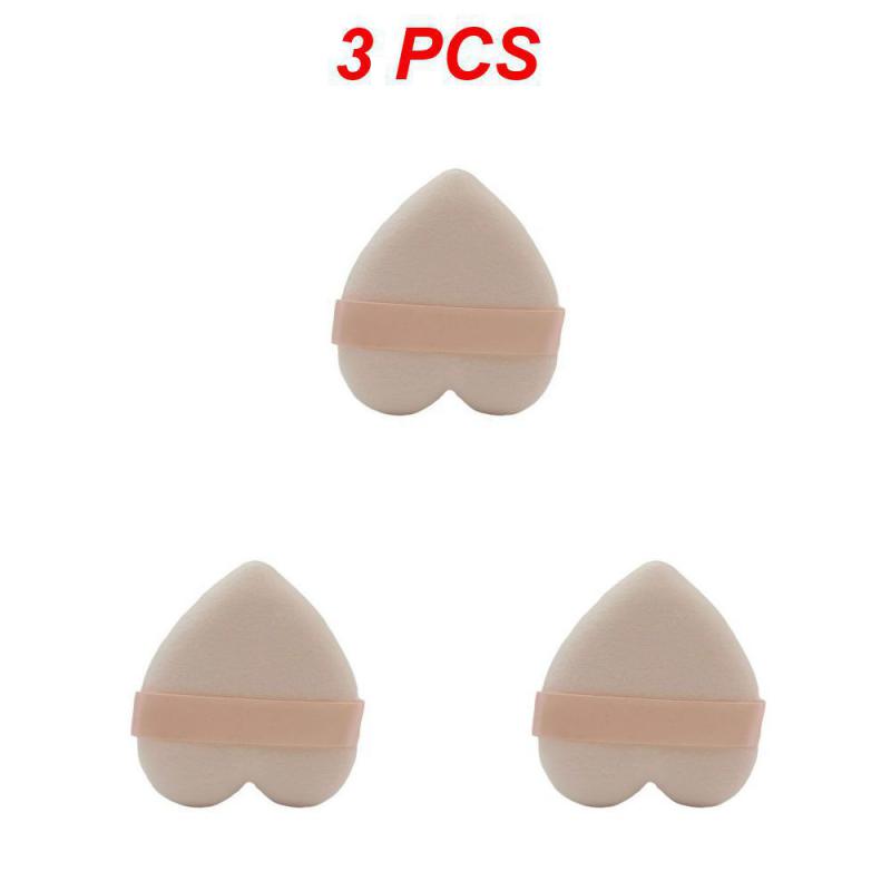 1/2/3PCS Heart-shaped Velvet Facial Face Makeup Puff Cosmetic Makeup Cotton Sponge Puffs Make Up Tools