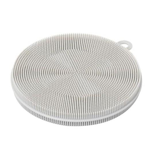 Pearl Metal Multi Scrub Brush Silicone Basis Line Gray HC-445