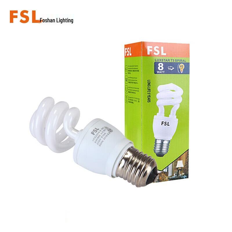 Lampada fluorescente a risparmio energetico FSL T3 a spirale