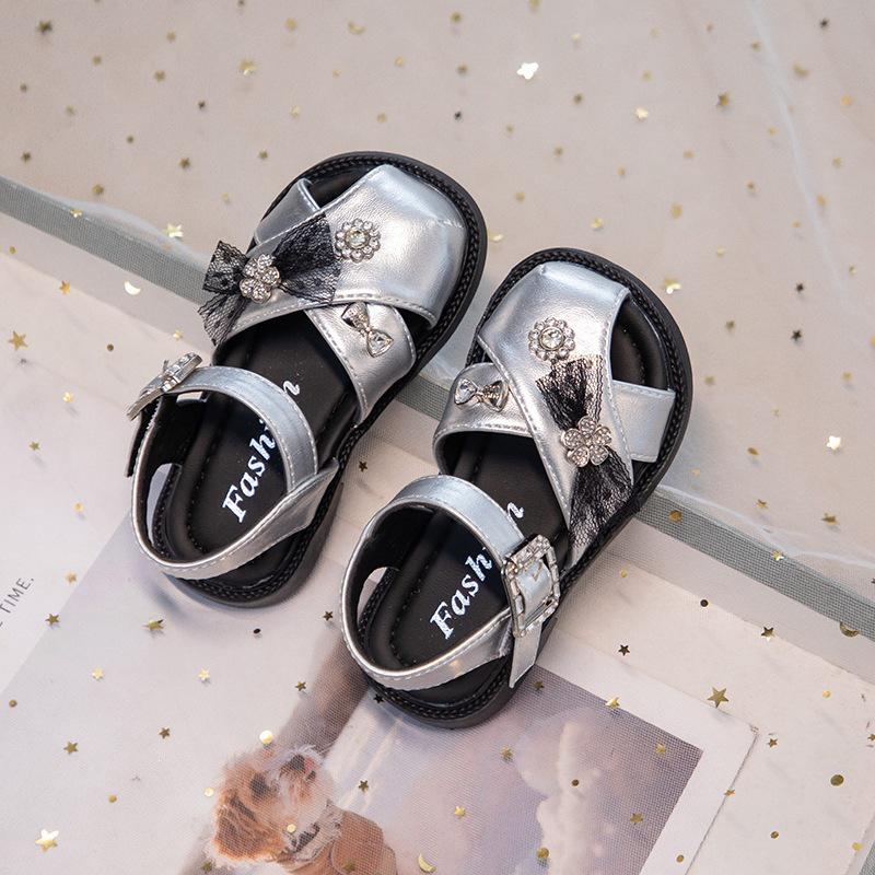 2026 Summer Trendy Girls  Princess Soft Sole Sandals - Closed Toe Casual Baby Shoes Size 28