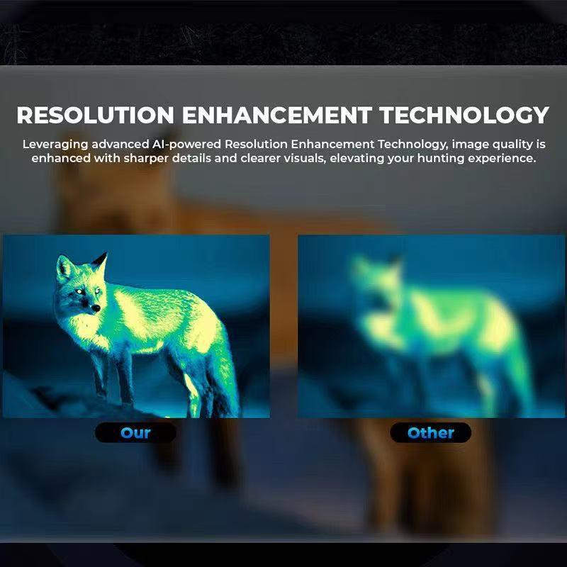 GOYOJO GRL335 Monocular Telescope: Infrared Night Vision with Rangefinder HD