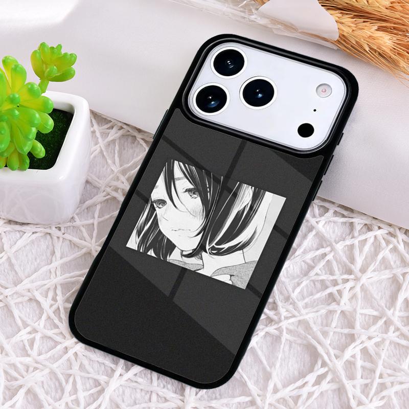 Sad Japanese Anime Aesthetic Shockproof Phone Case for iPhone 17 Air 16e 15 11 12 14 13 Pro Max Cover Coque