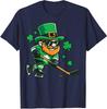 St Patricks Leprechaun Ice Hockey Saint Pattys Funny T Shirt