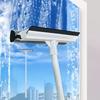 Window Cleaning Brush 2 in 1 Retractable Pole Cleaning Window Brush Glass Squeegee Cleaning Tool for Car Shower Glass Door  pcs