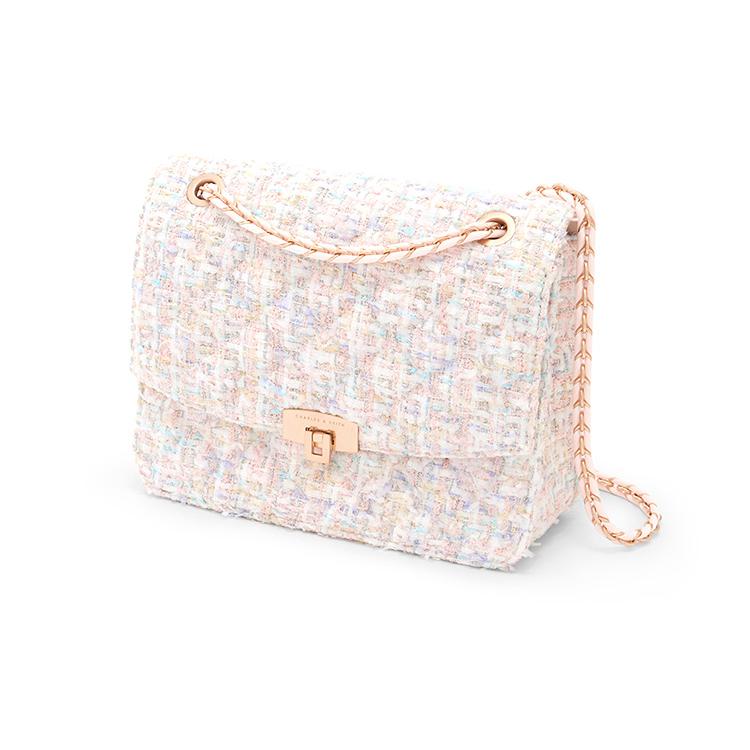 New CHARLES&KEITH Fabric Shoulder Bag Medium Size Women's Multicolor CK2-70781639