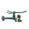 3-Arm-Metallsprinkler, automatischer rotierender Sprinkler mit Radstand, wirbelnder Bewässerungssprinkler für Garten, Hof, Rasen