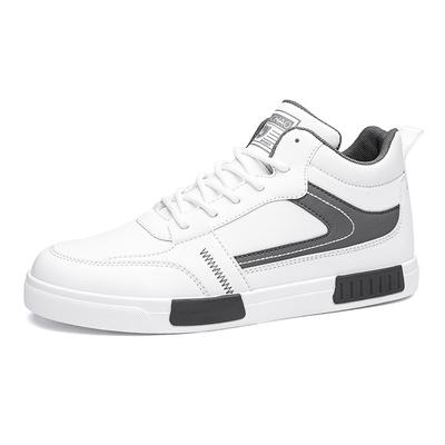 Sapatos de skate masculinos estilosos, grandes, novos, casuais, esportivos, tênis de cano alto, tendência, tênis masculinos