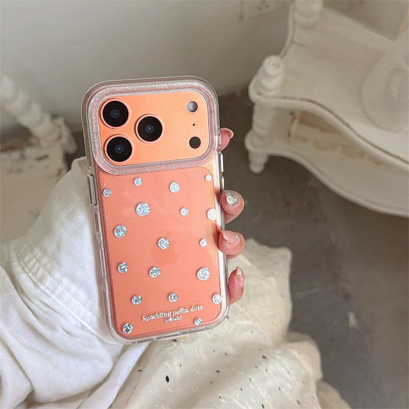 

Lux Glitter Diamond Polka Dot Case for iPhone 17/16 Pro Max/15/14 - Premium Feel iPhone 15