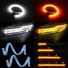 30cm/12inch 2pcs LED DRL Car Daytime Running Light Flexible Waterproof Strip Auto Headlights Brake Flow Lights 12V