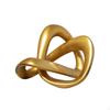 Abstract Sculpture Modern Geometric Metallized Tabletop Decorative Piece for Living Room,