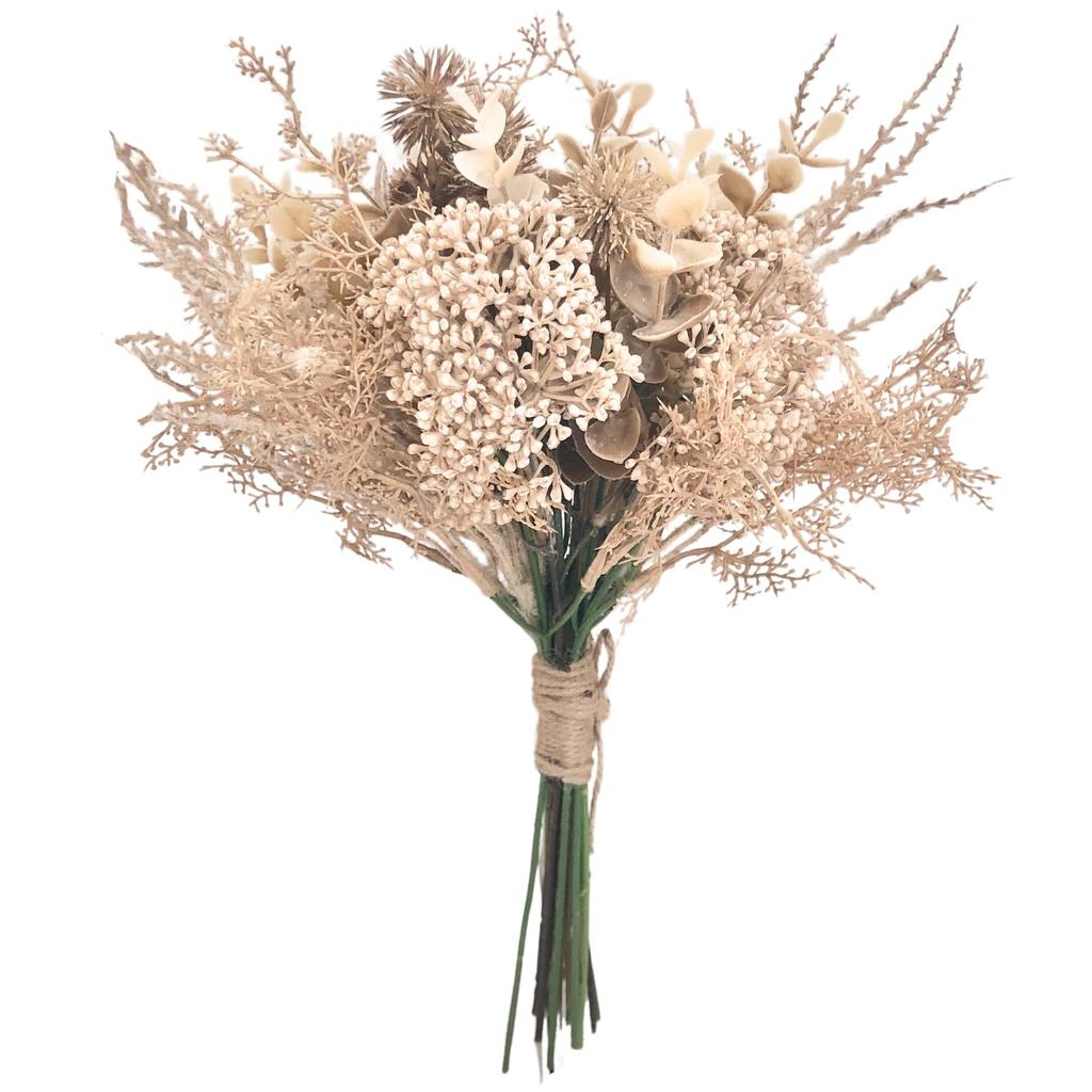 Rilmy Dried Flower Bouquet, Artificial Flowers, Interior Bouquet, Swag, Faux Flowers, Natural Decor, Never Withers, Gift, Stylish, Muted Color,