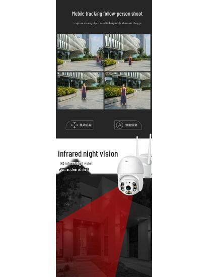 Smart Outdoor WiFi Surveillance Camera - HD Wireless Cross-Border Monitoring