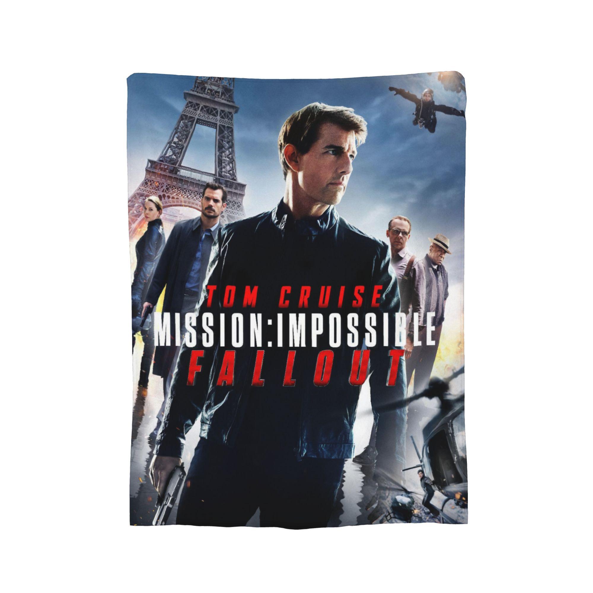 Миссия Невыполнима Пледы Коралловый Флис Плюшевые С Томом Крузом Портативные Ультра-Мягкие Пледы Диван Плюшевое Тонкое Одеяло 30x40in