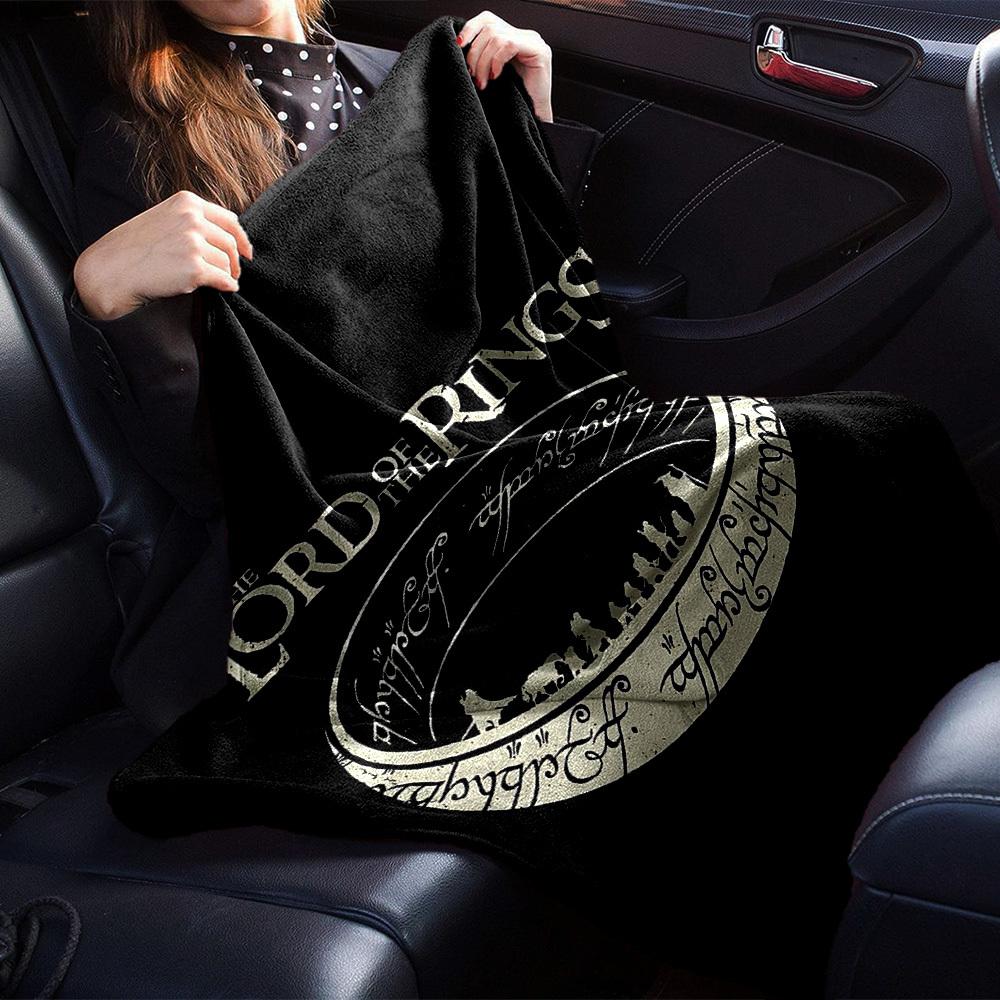1pc Lord of the Rings Flannel Blanket Soft Warm Throw for Home, Office, Travel, All-Season Cozy Bedding GiftL1308