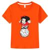 Summer new style 100% Cotton T-shirt Mafalda Comic Boy Cartoon Print Tops Kids Clothes Girls One Piece Print Anime O-neck Tees Cute T-shirt