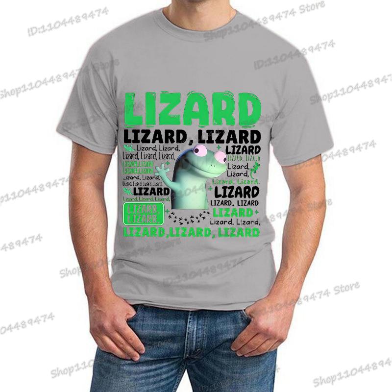 New Lizard Lizard Lizard Meme Trendy Printing T Shirt Men Women Hippie Humorous Streetwear Short Sleeve Anime Animal T-shirts