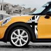 2 adet Union Jack Styling Araba Çamurluk Plaka Etiket Çıkartması Scuttles Trim Dekorasyon Mini Cooper F55 F56 Otomatik Ayarlama