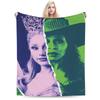 W-Wicked 2 Musical Movie Glinda Elphaba Blanket  Soft Novelty Plush Throw Blanket For Boy Girl Couch Chair Cover