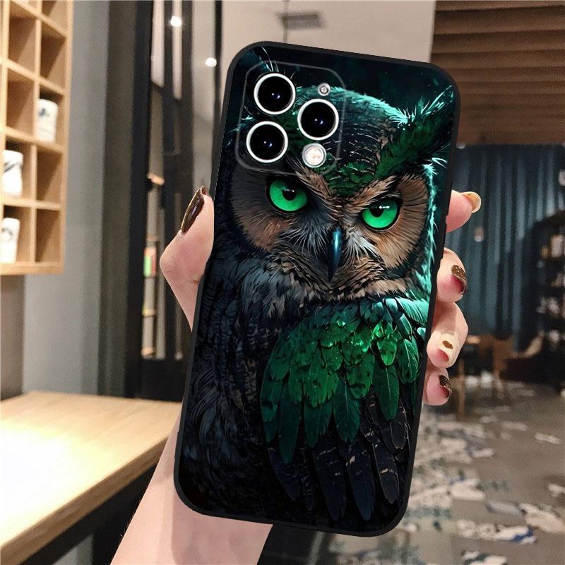 Phone Case Carcasa Funda For iPhone 17 Pro Max 17 Air 16 15 14 13 Pro Max 15 16 Pro 15Plus Owl