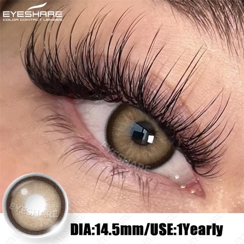 Eyeshare 2pcs Colored Eyes Contact Lenses Blue Lentes De Contacto Natural Brown Pupilentes Gray EyesLense Green Beautiful Pupils