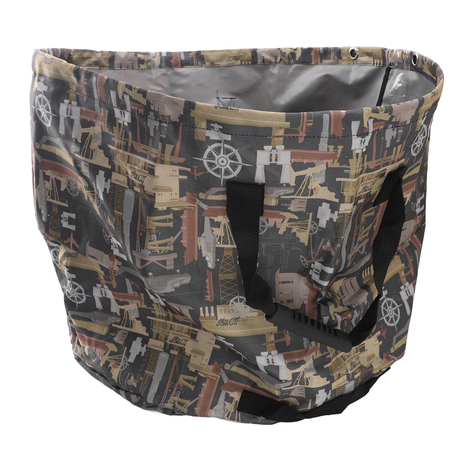 

Садовая сумка для мусора Многоразовая Большая вместимость Складная Водонепроницаемая Пылезащитная Lf Контейнер-мешок для мусора для двора газона