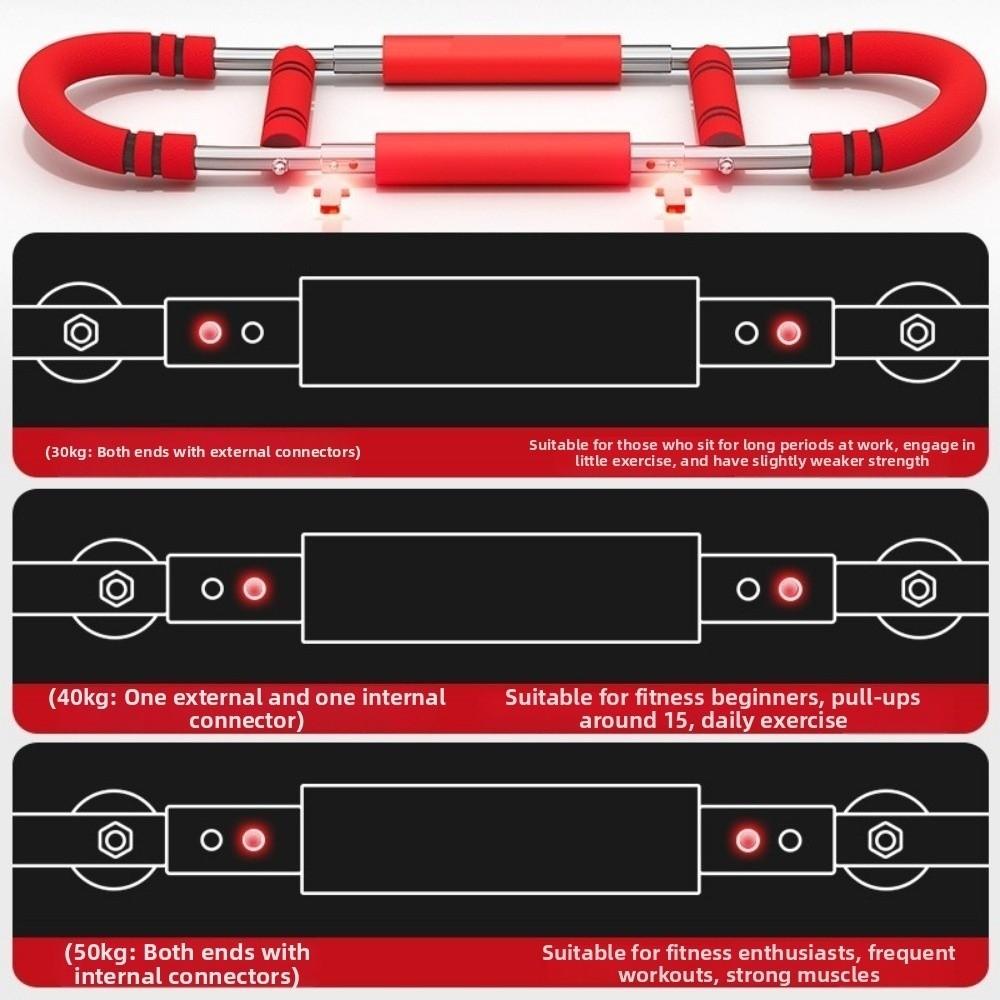 3 Adjustable Levels U-shaped Arm Exerciser Multi-Function Chest Expander Fitness Equipment