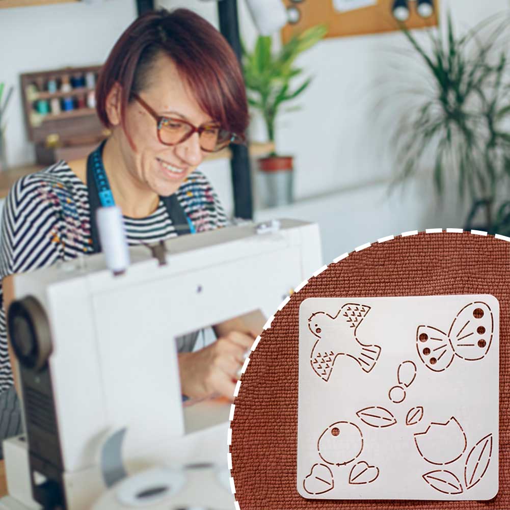 Animal Pattern Embroidery Template DIY Hand Sew Fabric Embroidery Tool For Embroidery Patchworks Sewing Craft China Mainland