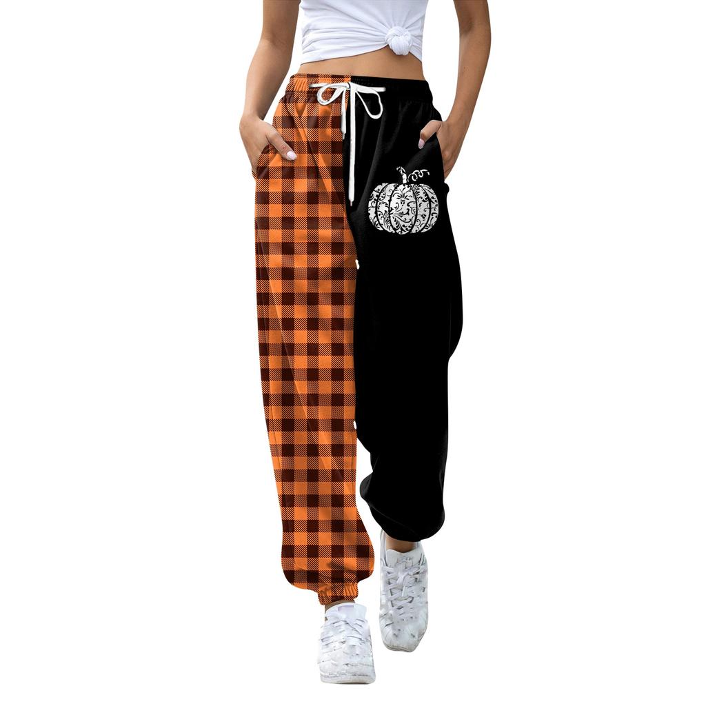Kids Sport Halloween Day Printed Gradient Drawstring Pocket Casual Sweatpants Pants