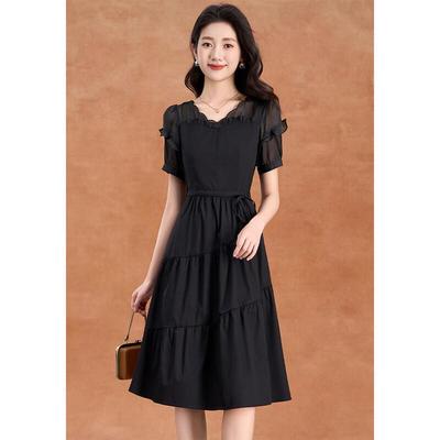 Kebai'er Women's Summer Chiffon A-Line Dress