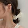 925 Silver Bow Tassel Clip Earrings for Women Light Luxury Fine Jewelry Minimalist Elegant Accessories