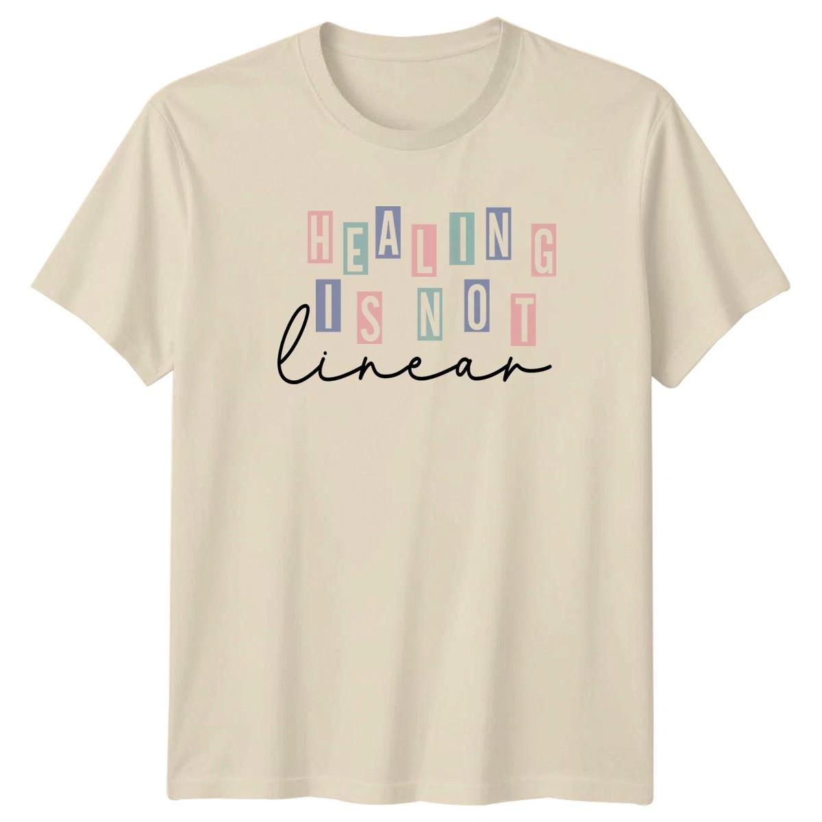 Healing Is Not Linear T-Shirt Therapy Mental Health XS