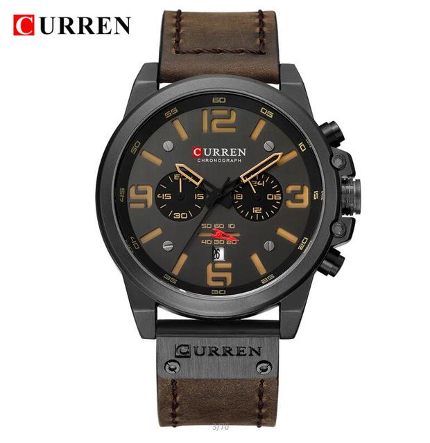 CURREN Wrist Watches Men Bracelet Chronograph 8314 Mens Luminous Watches Luxury Waterproof Leather Quartz Watch for Men Reloj