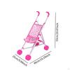 Babypuppenwagen Rollenspiel Kleine Mädchen Puppenhaus Dekoration Interaktives Kinder Schiebewagen Spielzeug
