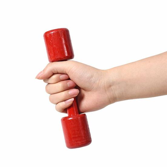 Prindere confortabilă Cap pătrat rotund pentru copii, gantere de fitness netedă, fără bavuri, grădiniță, exerciții fizice, echipament de antrenament cu gantere din lemn