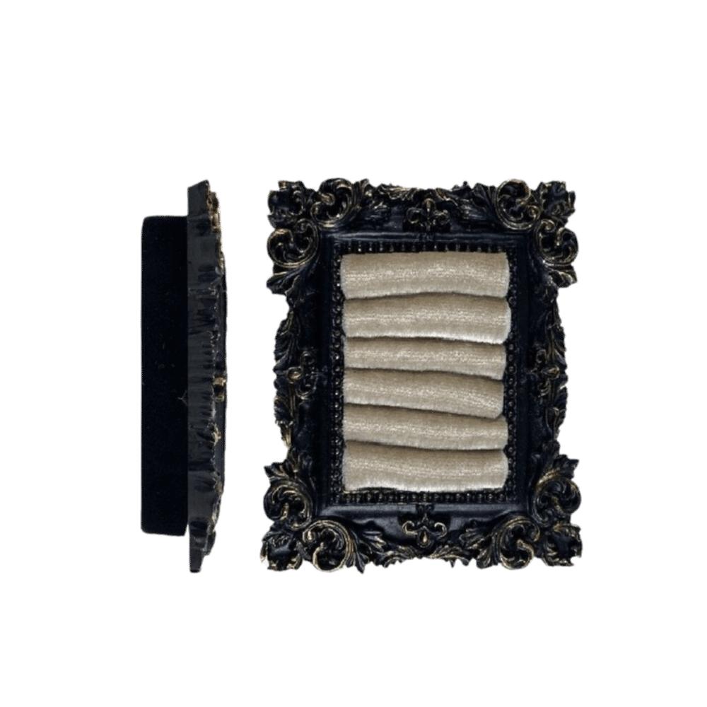 

Black Golden Photo Frame Jewelry Display Stand Gothic Dark Style Earring Display Rack Gifts кофейный