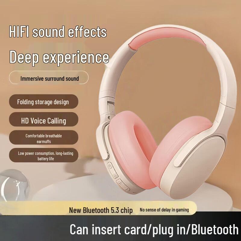 Deep Bass Wireless Bluetooth Gaming Over-Ear Headphones P2961 - High-Quality Sound for Esports and Music