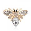 Exquisite Women Men Little Bee Fashion Crystal Brooch Decoration Rhinestone Insect Series Enamel Brooches Pins Accessories