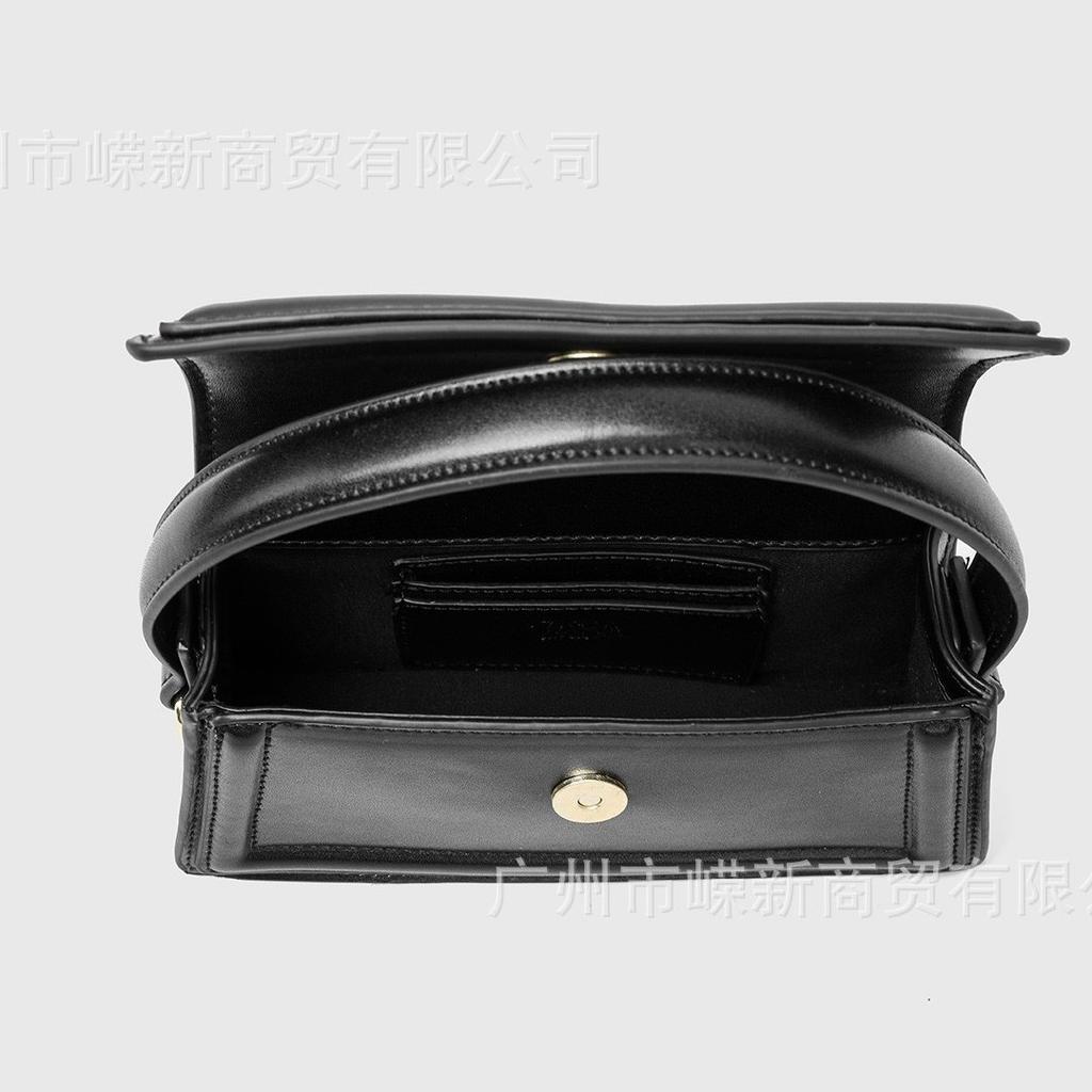 Zr Women'S Bag Solid Color City Messenger Bag Fashionable Versatile Shoulder Handbag Flip Small Square Bag