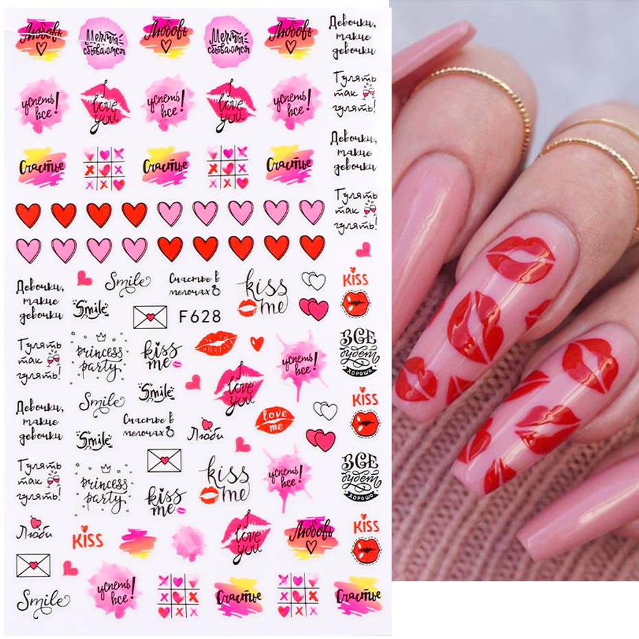 1PCS Sakura Nail Stickers Dandelion Nail Art Decoration Nail Decals Tulip Self-adhesive Flowers Stickers Press On Nails Stickers