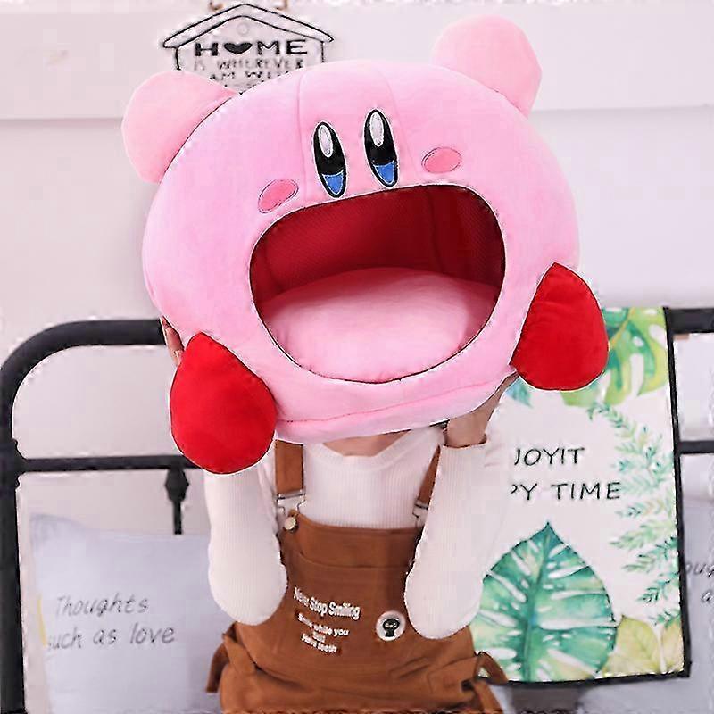 2026 Anime Games Kirby Peripheral Plush Doll Funny Nap Pillow Soft Pet Cat Nest Kawaii Stuffed Toy Pet Bed Decora Cute Gift For Kids