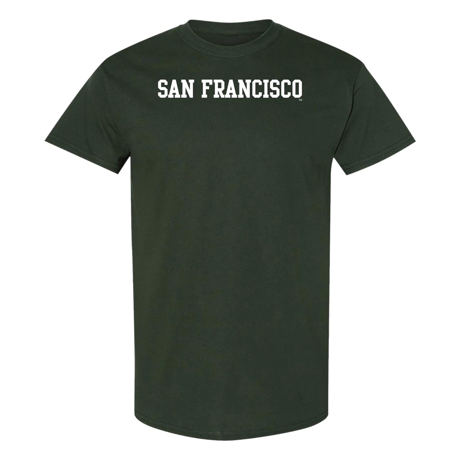University of San Francisco Dons Basic Block T-Shirt - Forest S