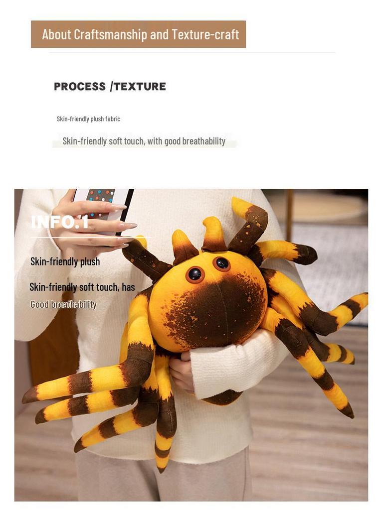Cross-Border Spider Plush Prank Doll: Stuffed Animal Gift for Kids - Bionic Lucas