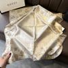 70cm Square Luxury Floral Print Soft Satin Scarf Ladies Headband Small Hair Scarves Band Female Handkerchief Bandana Foulard